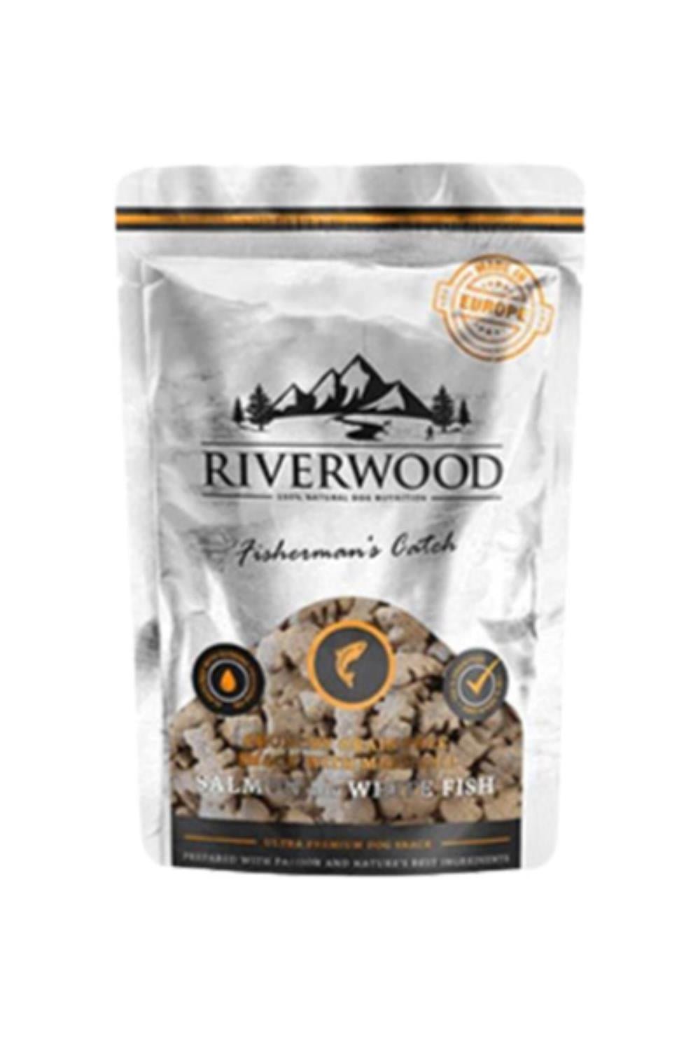 Riverwood Fisherman’s Catch – Losos i Bela Riba, Hrskava Poslastica za Pse, 200g - petcorner