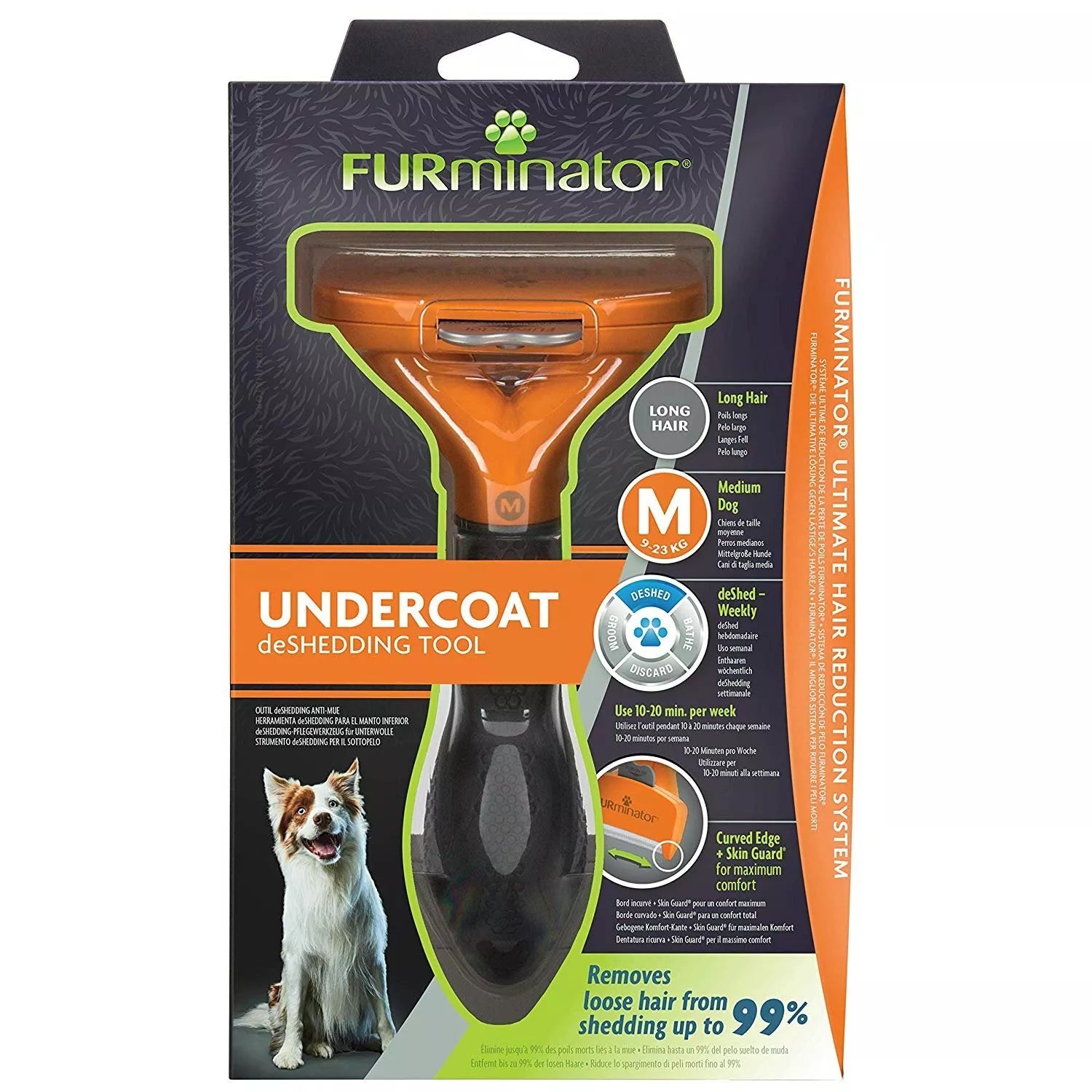 Furminator Dog Undercoat M Dugačka Dlaka - petcorner