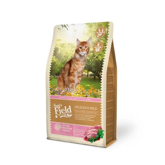 Sam's Field Delicious Wild Hrana za Mačke Patka 7,5kg - petcorner