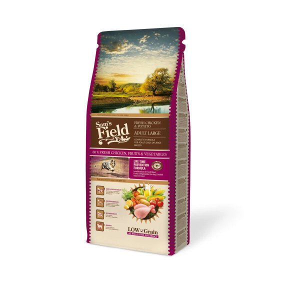 Sam's Field Pas Large Adult Hrana za odrasle pse, Velikih rasa Piletina i Krompir 13 kg - petcorner