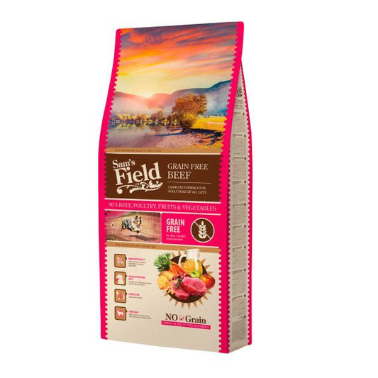 Sam's Field Adult All Size Grain Free Hrana za Pse Govedina 13kg - petcorner