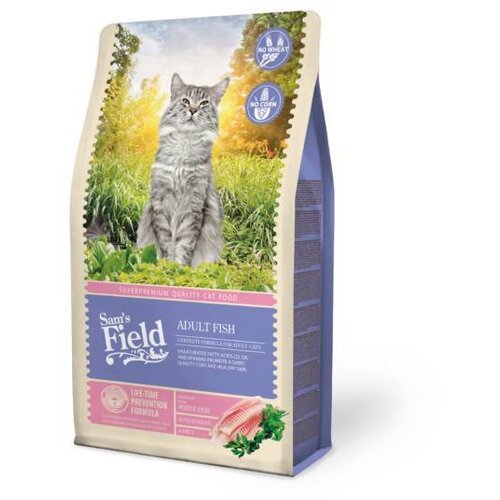 Sam's Field Adult Hrana za Mačke s Belom Ribom 2,5kg - petcorner