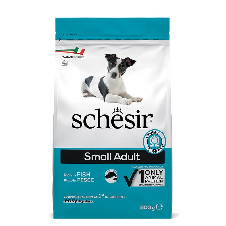 Schesir dry small dog, suva hrana za male pse, Riba - petcorner