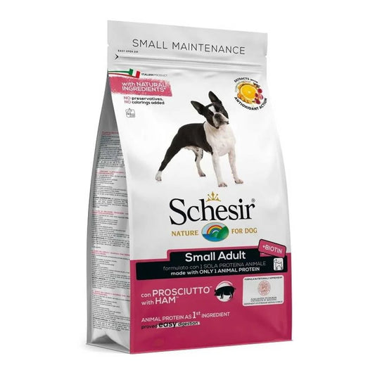 Schesir dry small dog, suva hrana za male pse, Šunka - petcorner