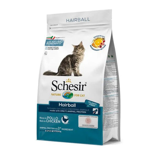 Schesir Hrana za odrasle dugodlake mačke Hairball, Piletina 1.5kg - petcorner