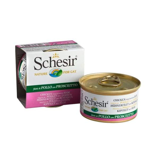 Schesir cat piletina i šunka 85gr - petcorner