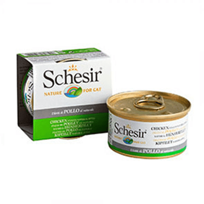 Schesir cat piletina u sopstvenom soku 85gr - petcorner