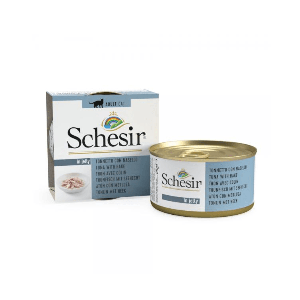 Schesir cat tuna i bakalar u želeu, 85gr - petcorner