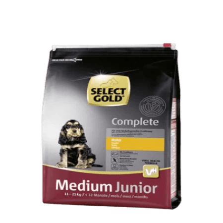 Select Gold Medium Junior Hrana za štence srednjih rasa, Piletina, 12 kg - petcorner