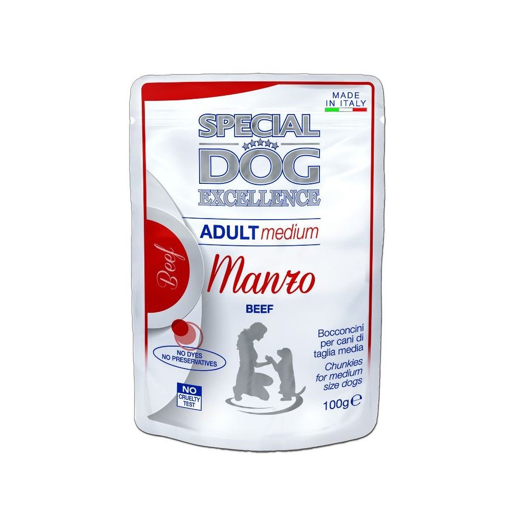 Special Dog Excellence Hrana Za Pse, Govedina u sosiću, Za Srednje Rase Adult, 100g - petcorner