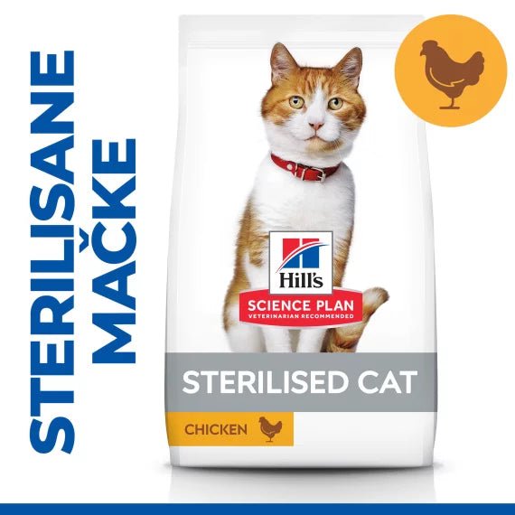 Hill's Science Plan Sterilised Cat Adult hrana za mačke, piletina - petcorner